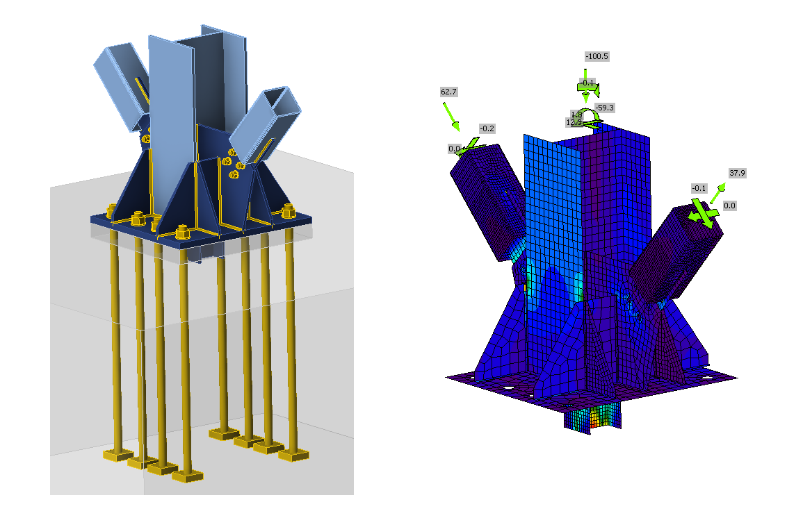 Design steel-to-concrete anchoring