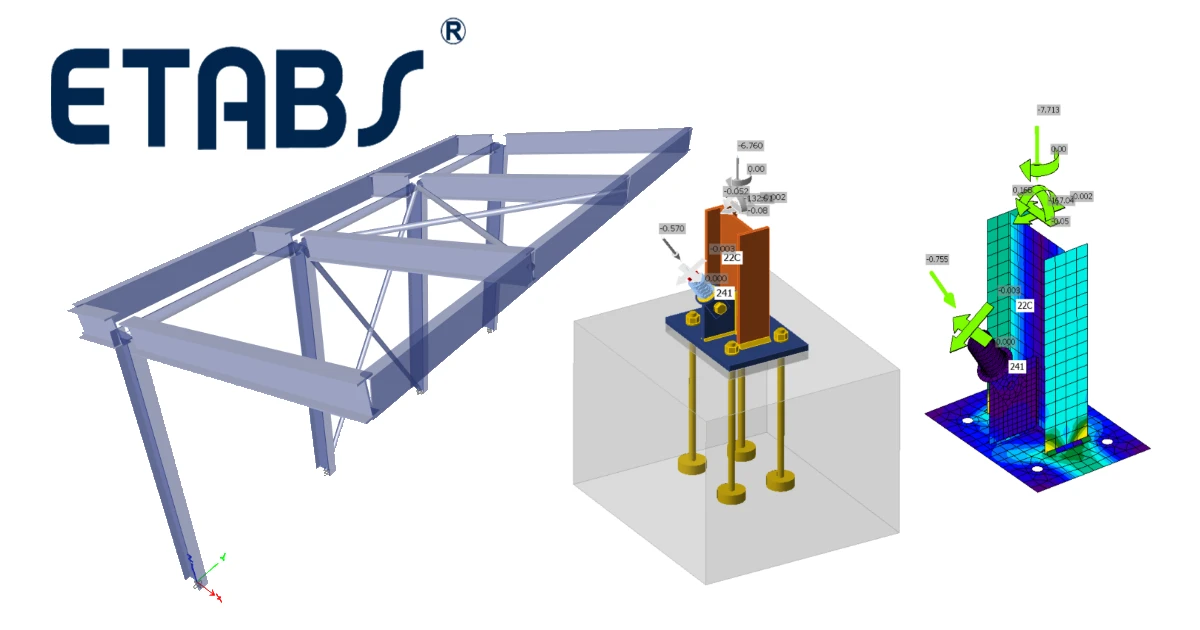 ETABS BIM link สำหรับการออกแบบการเชื่อมต่อโครงสร้างเหล็ก (AISC)