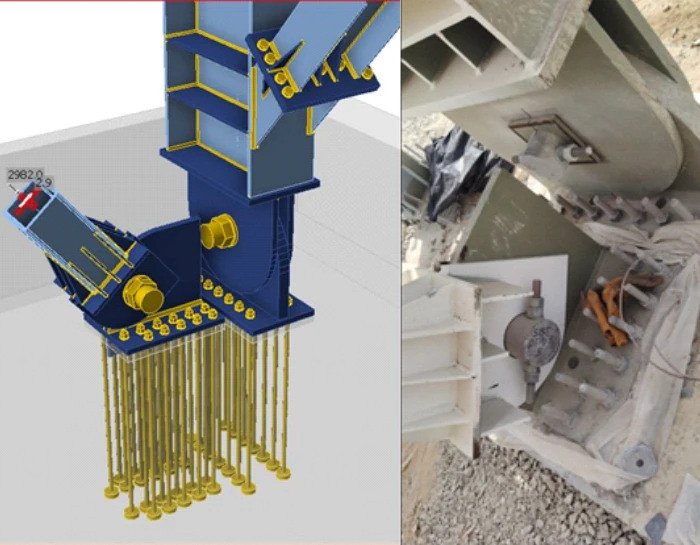 pin steel-to-concrete-connection