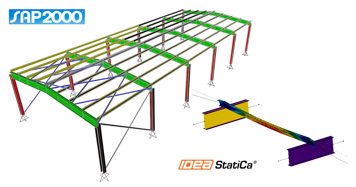 SAP2000 BIM propojení pro návrh a posouzení ocelových prvků (EN)