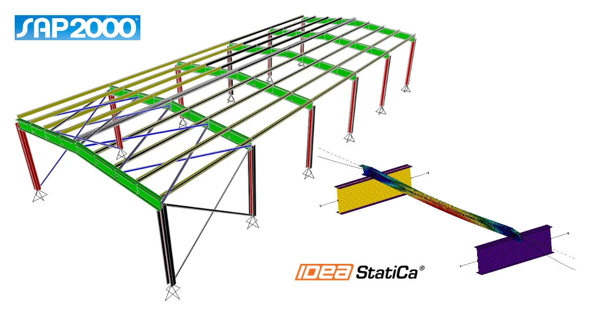 SAP2000 BIM propojení pro návrh a posouzení ocelových prvků (EN)