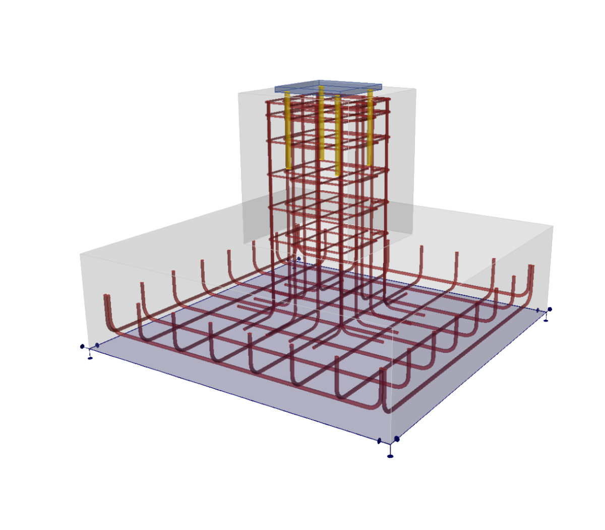 Spread footing reinforcement