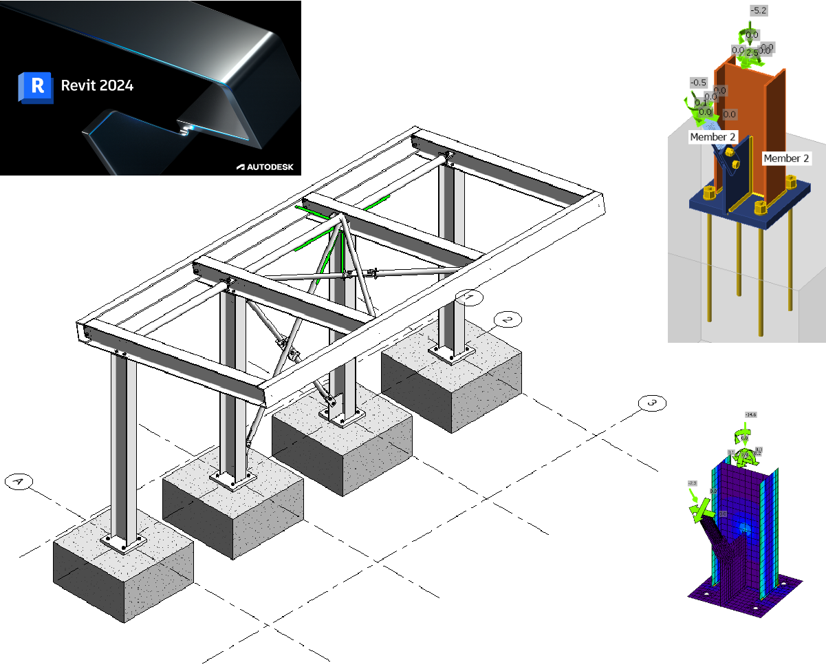 Enlace BIM de Autodesk Revit para el diseño de uniones (EN)