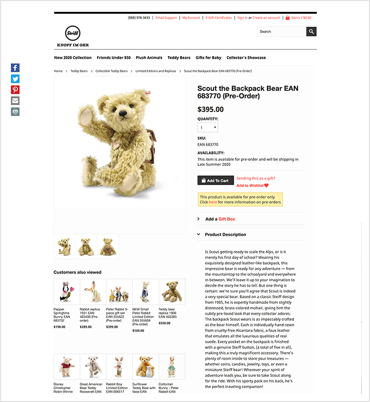 Steiff USA Wakefly, Inc.