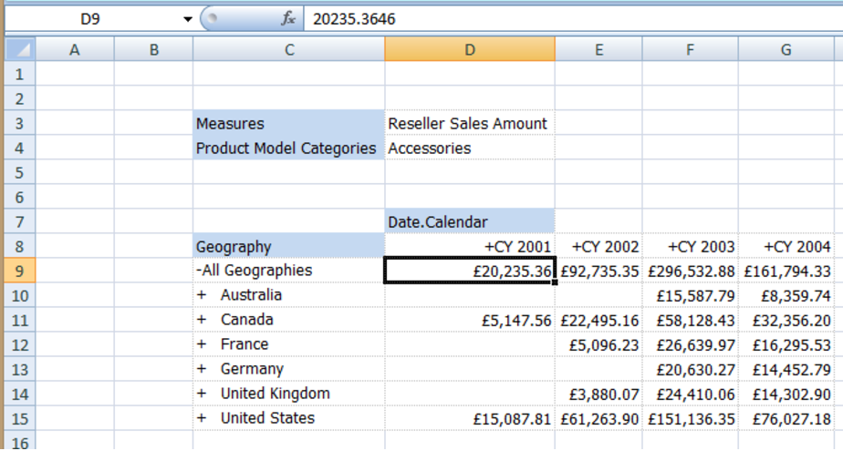 A data page with a grid.