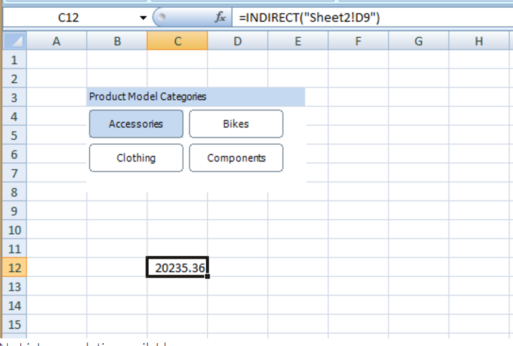 Main page with a slicer.
