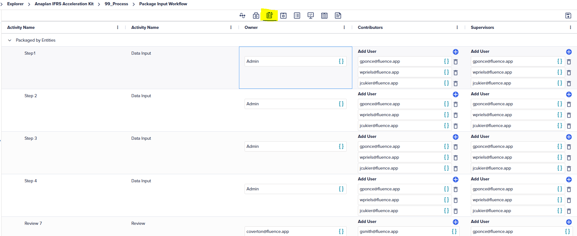Assign activities