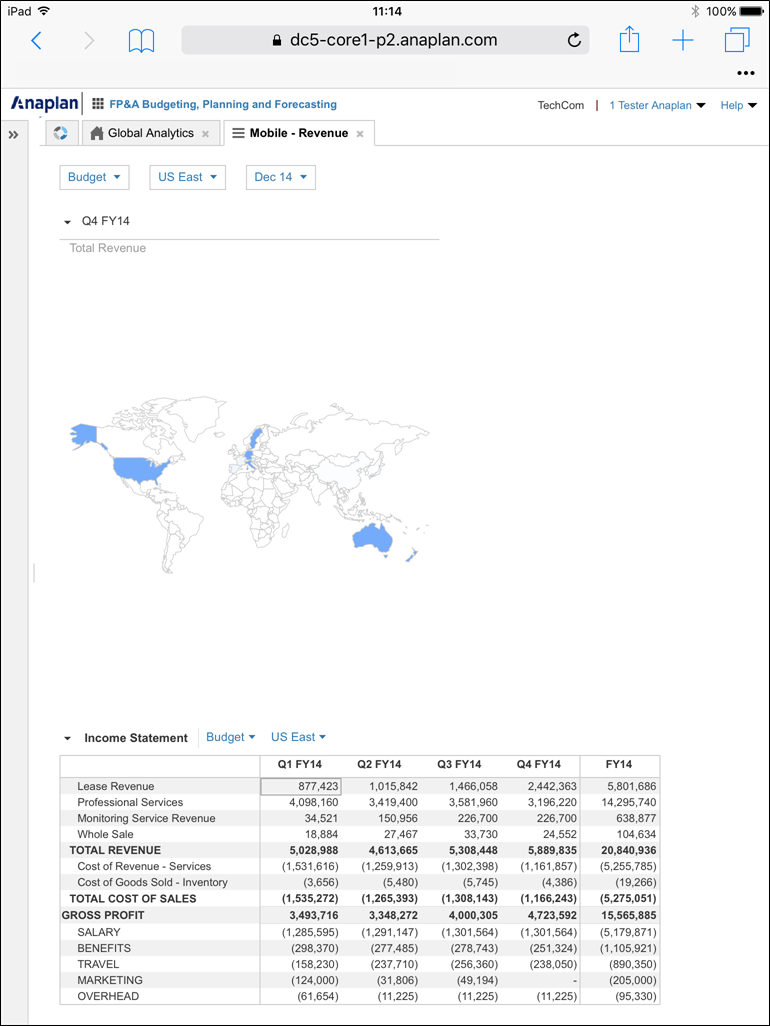 No Touch-Friendly Spacing on a tablet.
