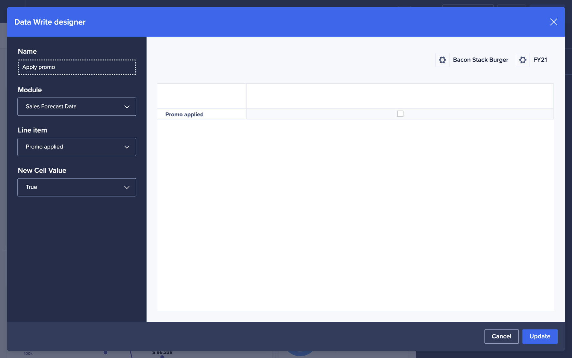 Data write designer.