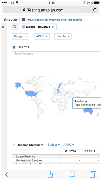 A dashboard shows how informative maps can be, even on a small screen, and how supporting data can be displayed.