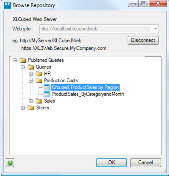 SQL data tables (standard users) in Anaplan XL Reporting | Anapedia