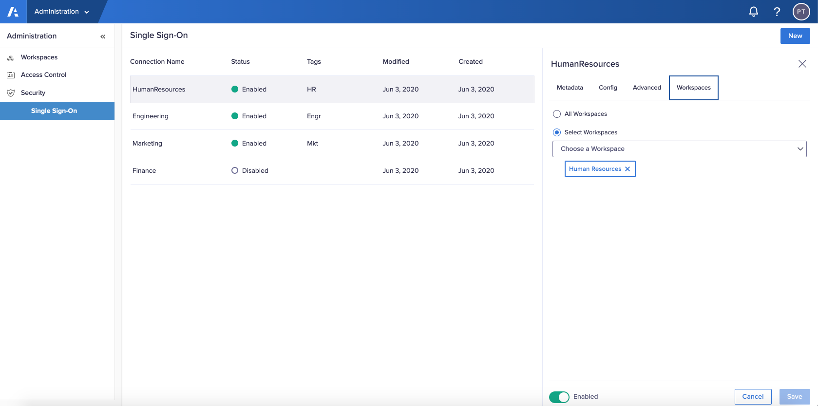 Anaplan Workspace