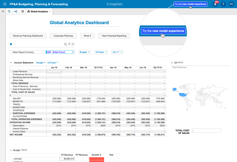 Try the new model experience button.