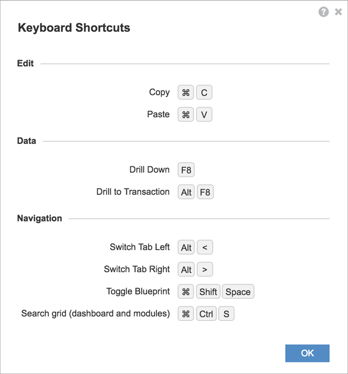 Edit windows shortcuts