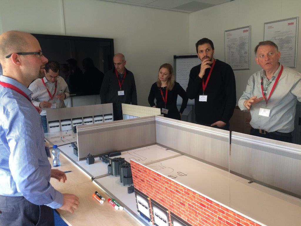 People viewing model