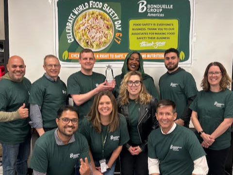 The Bonduelle Swedesboro team celebrates receiving the 2024 CFS Gold Star Award, presented in June 2025. 