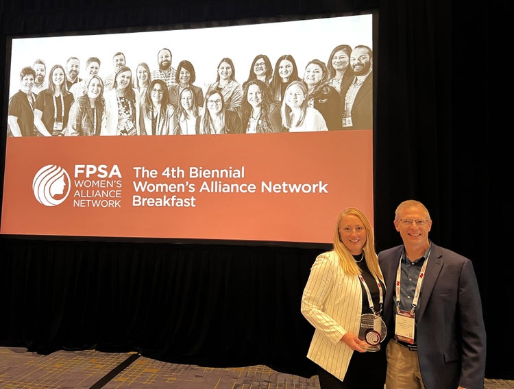 Nicole Cammarata honored at with the FPSA Red Circle Innovation and Inspiration Award for her leadership in CFS Hygienic Design Certification