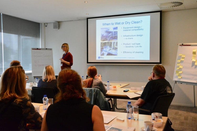 teaching wet vs dry cleaning in classroom