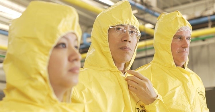 Sanitation Workers in yellow PPE