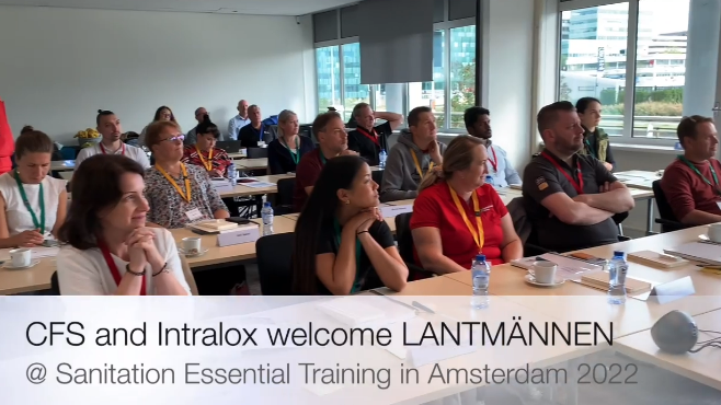 Lantmännen Unibake team members in Sanitation Essentials Training classroom in Amsterdam, September 2022