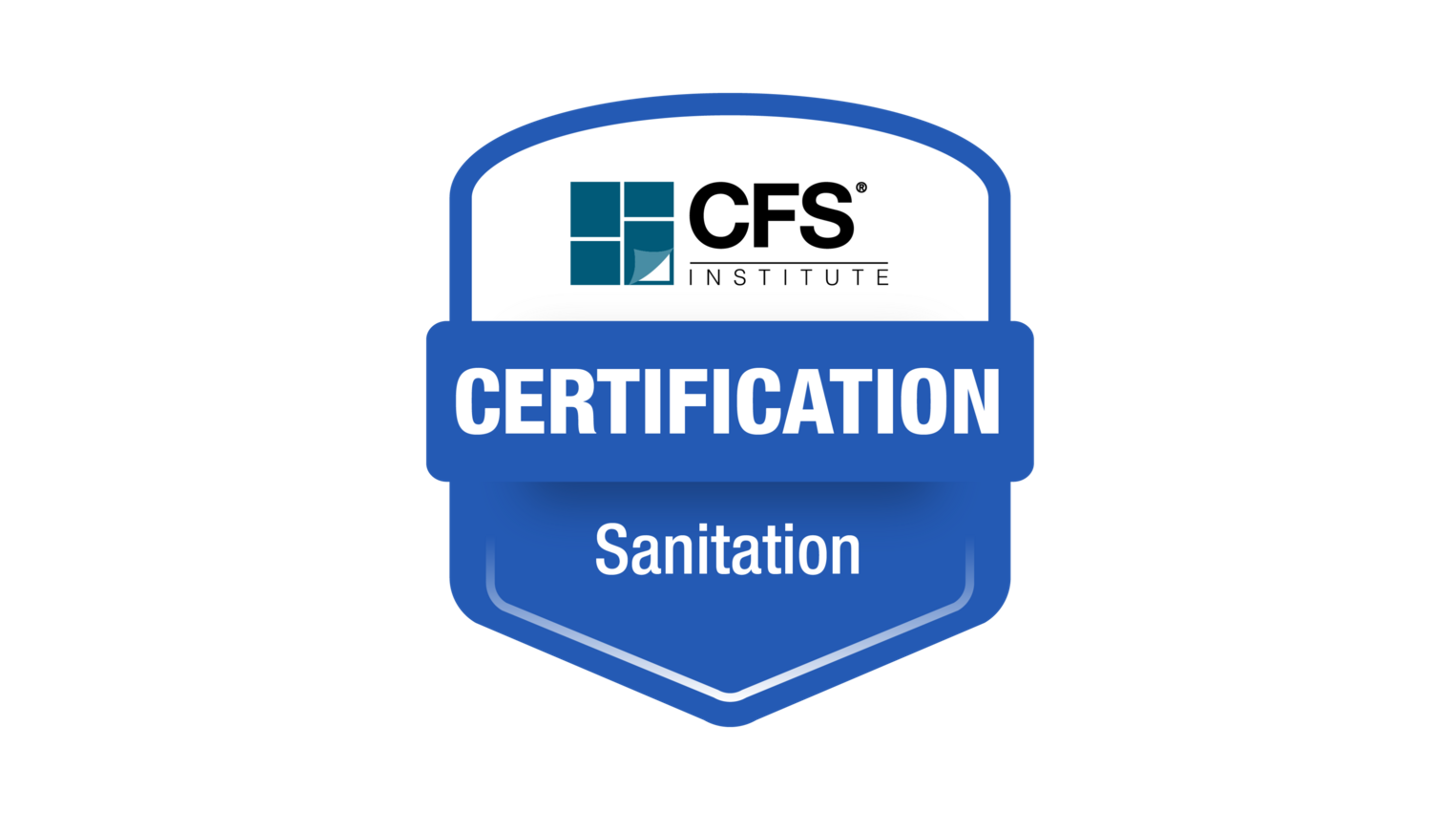 Sanitation Certification Awarded badge