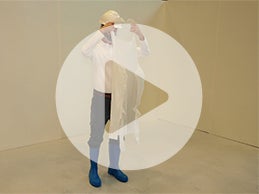 Follow correct GMP donning procedure to eliminate contamination risk.