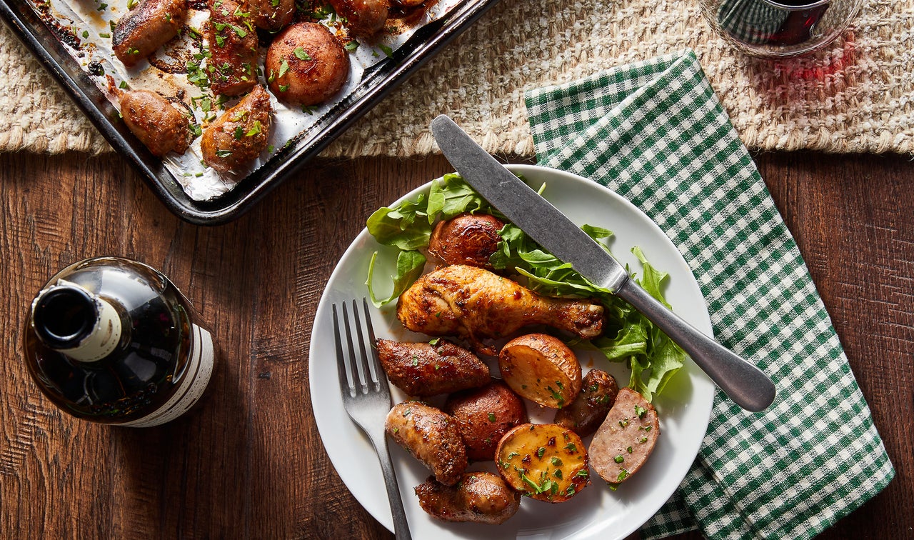 Roast Chicken with Sweet Italian Sausage | Carando