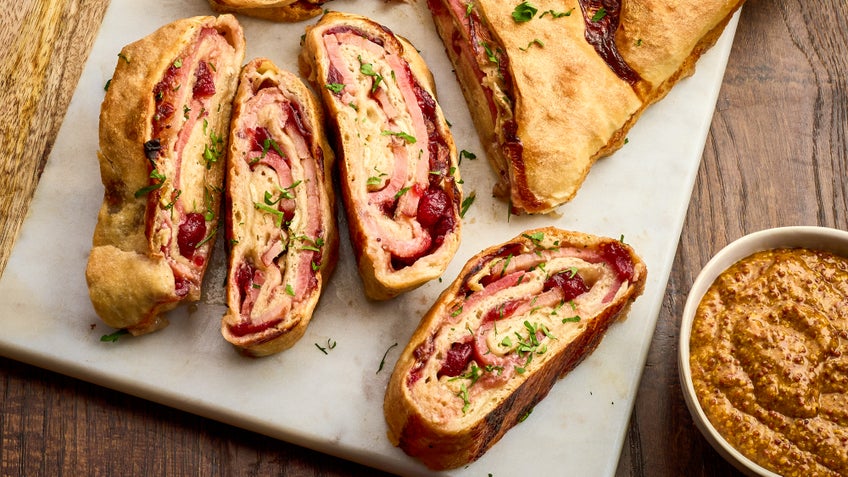 Holiday Ham Stromboli