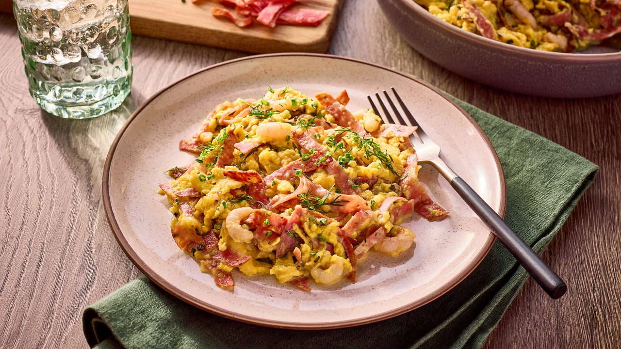 Salame and Shrimp Scrambled Eggs | Carando