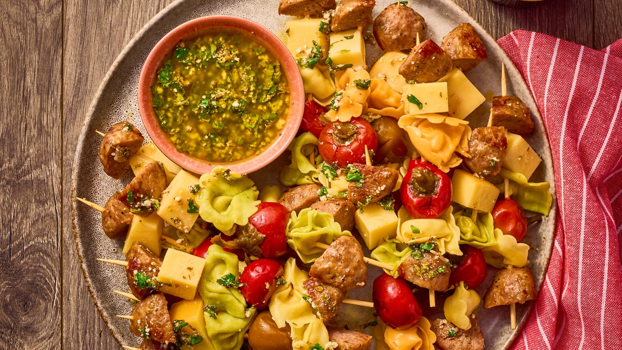 Abruzzese Meatball and Cheese Tortellini Skewers | Carando