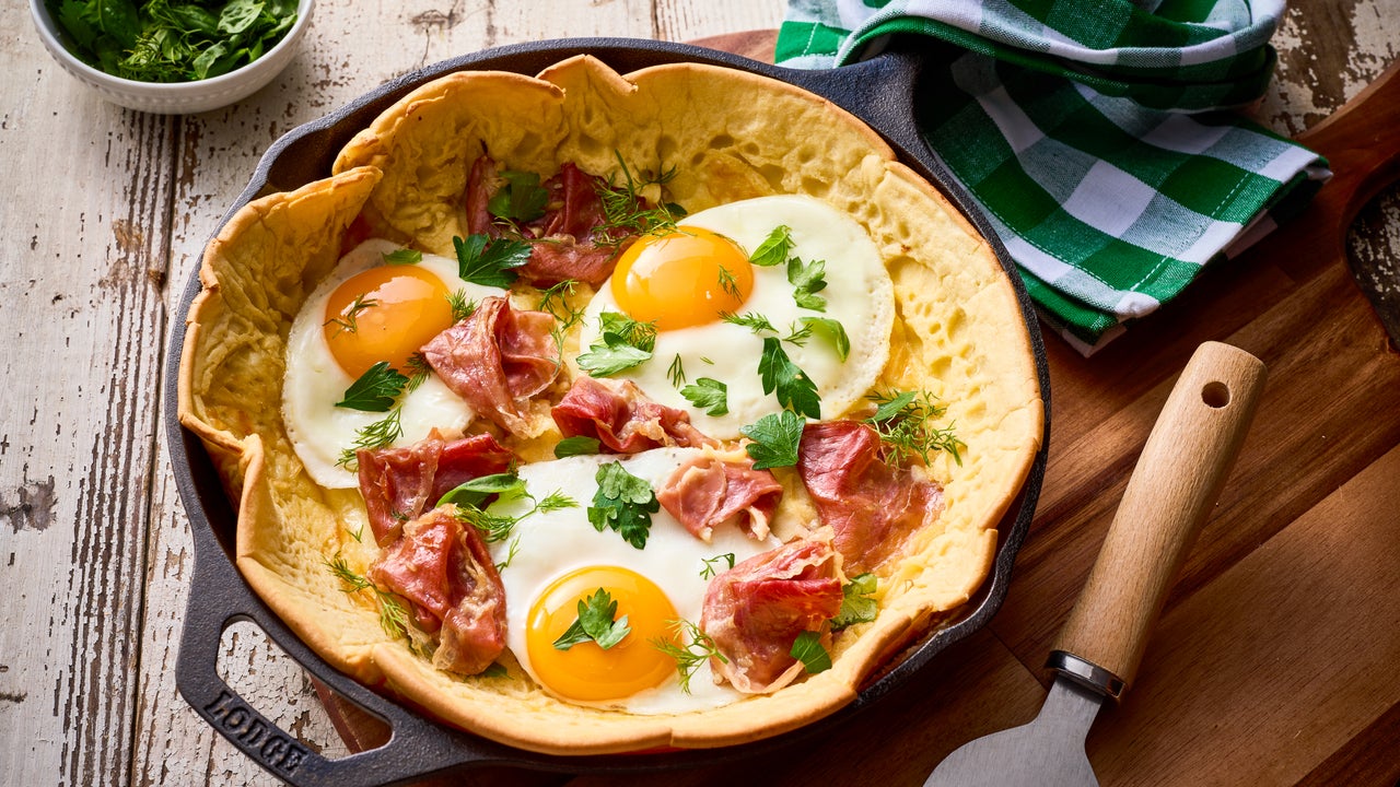 Prosciutto, Egg and Provolone Dutch Baby | Carando