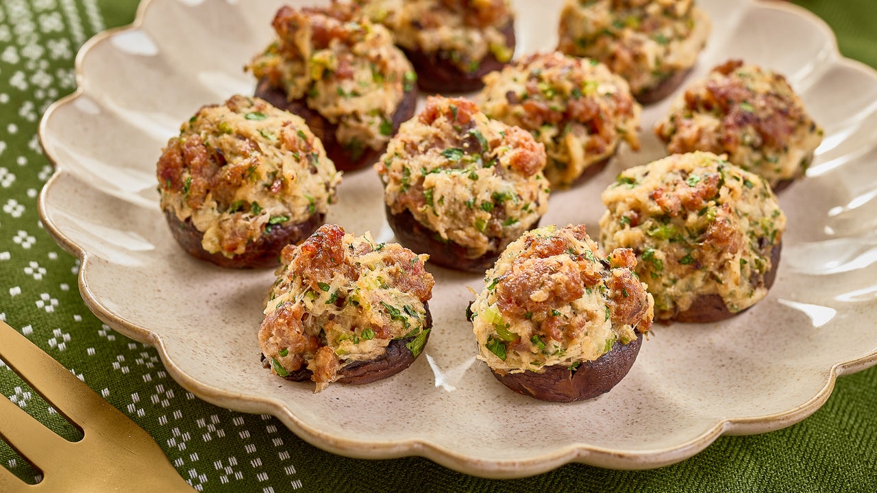 Italian Sausage and Crab Stuffed Mushrooms | Carando
