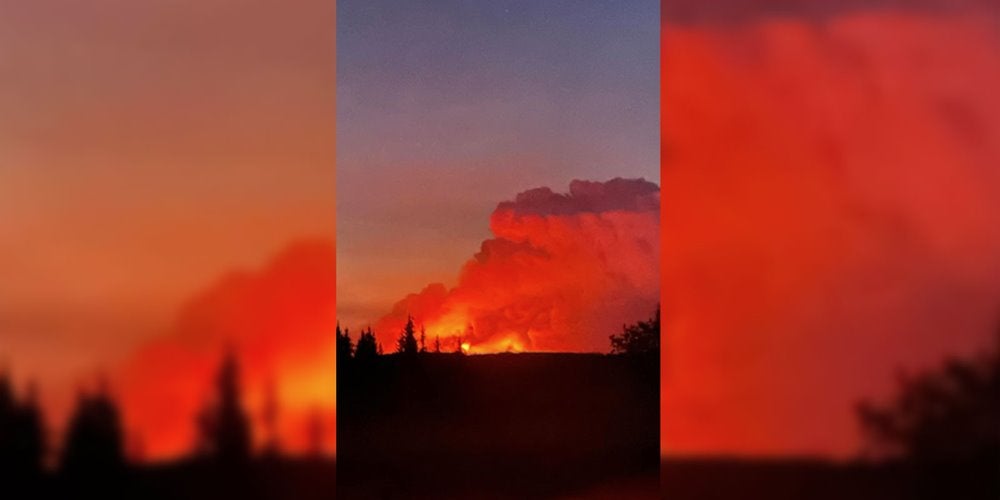 A fire in the sky
