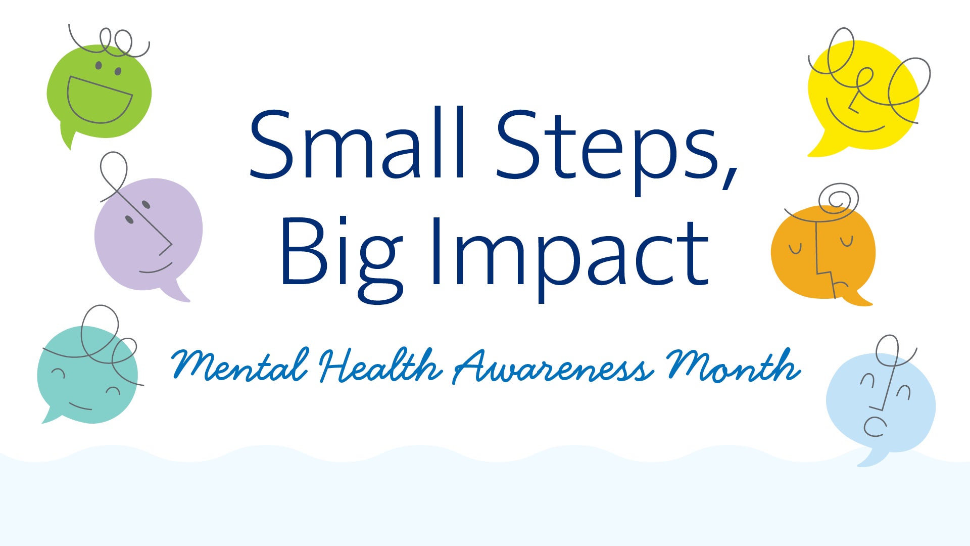 small steps big impact - mental health awareness month