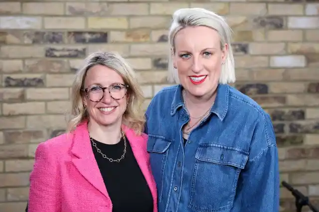 Steph McGovern with Katy Davies