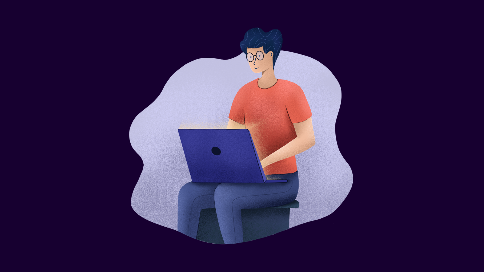 Strategise to Thrive - Man on laptop icon