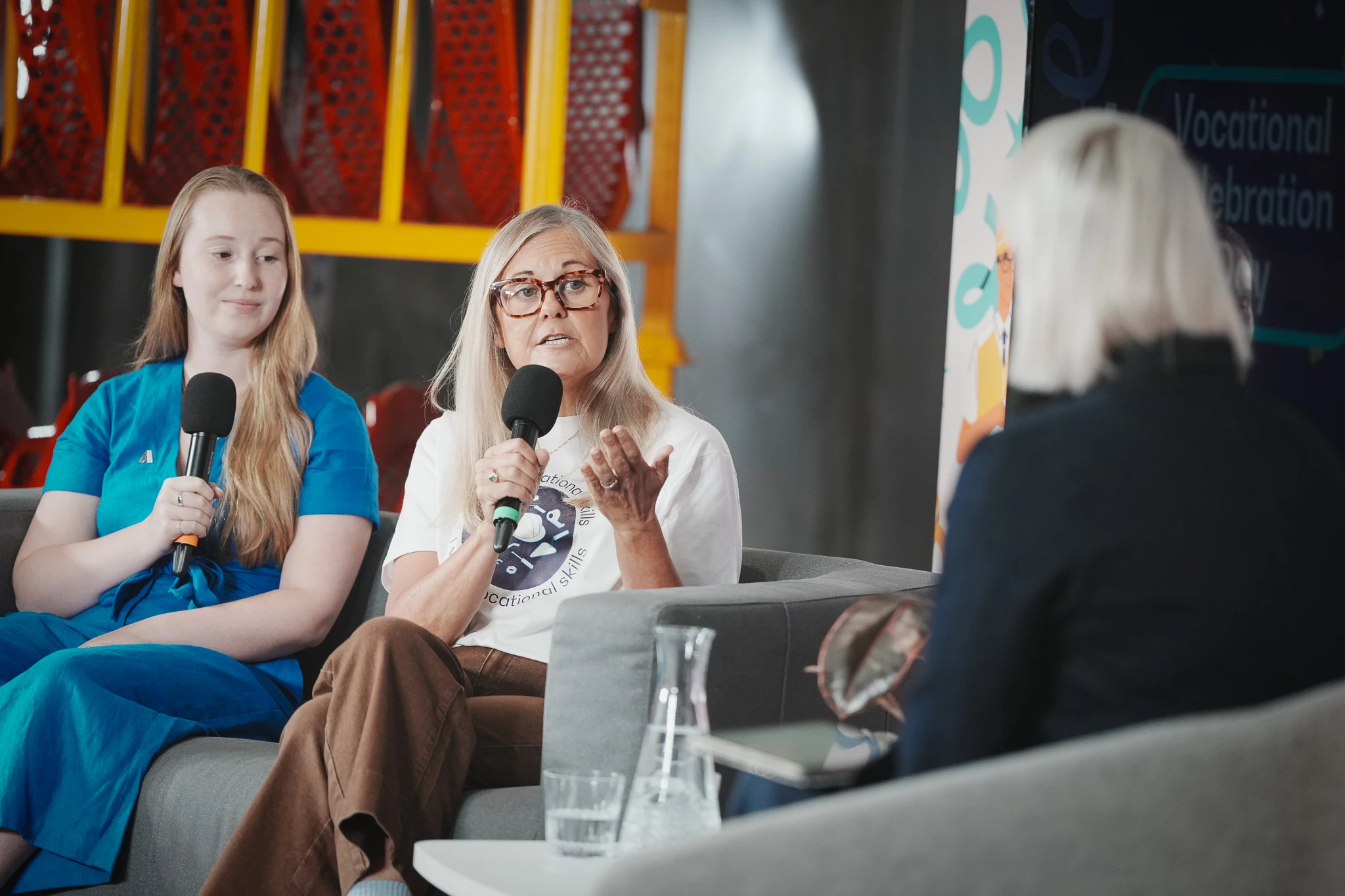 Steph McGovern with guests Alexia and Niki on VCD show