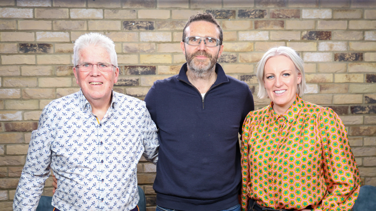 Steph with Richard and Will Bridgman.