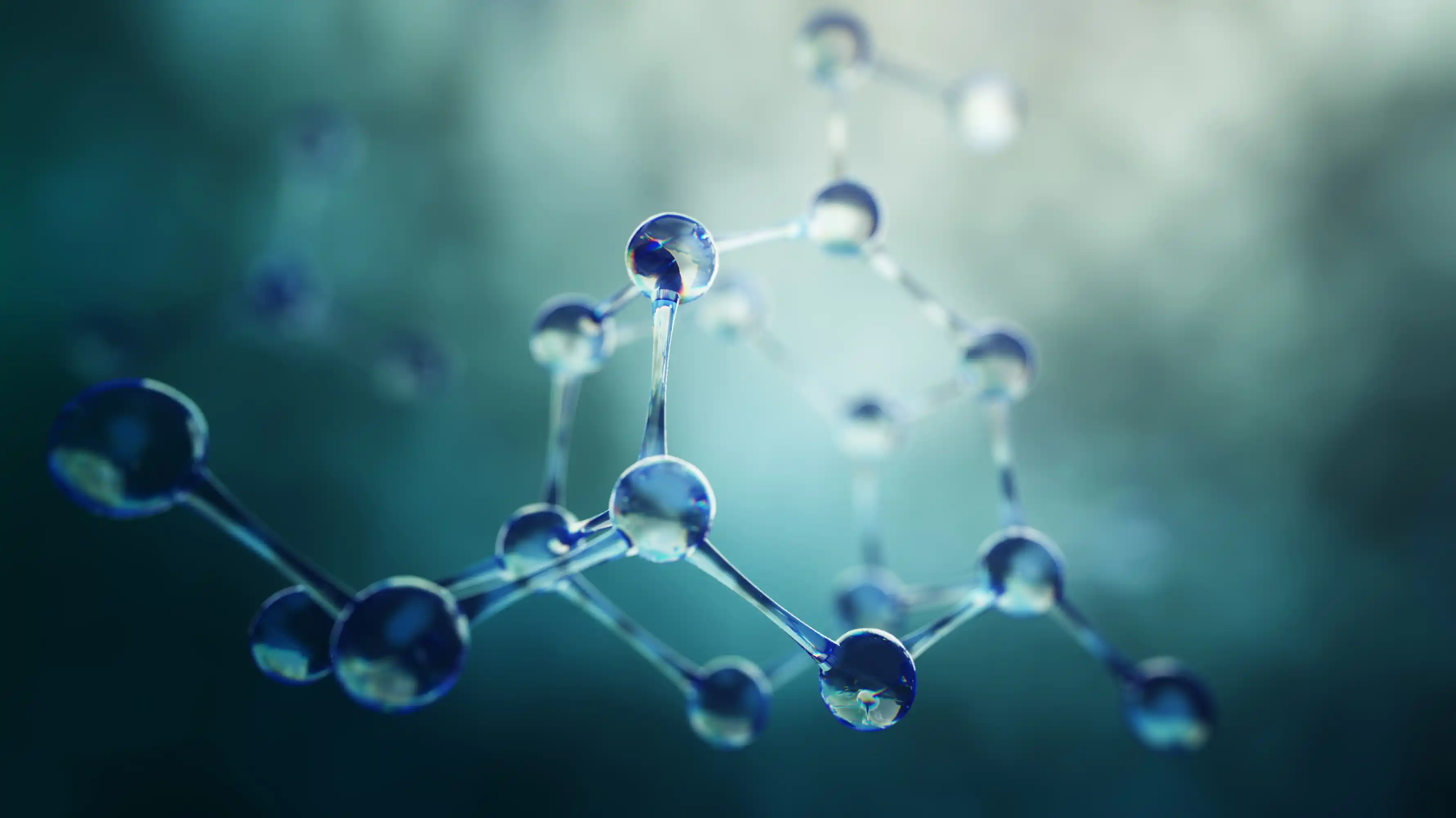 visual of a molecule chain