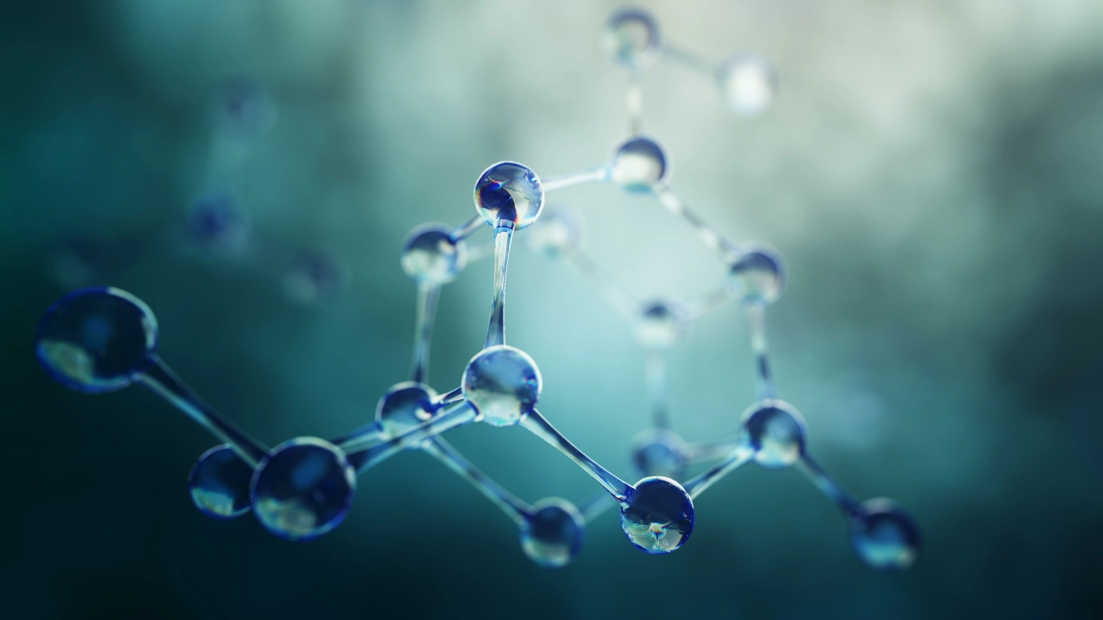 visual of a molecule chain