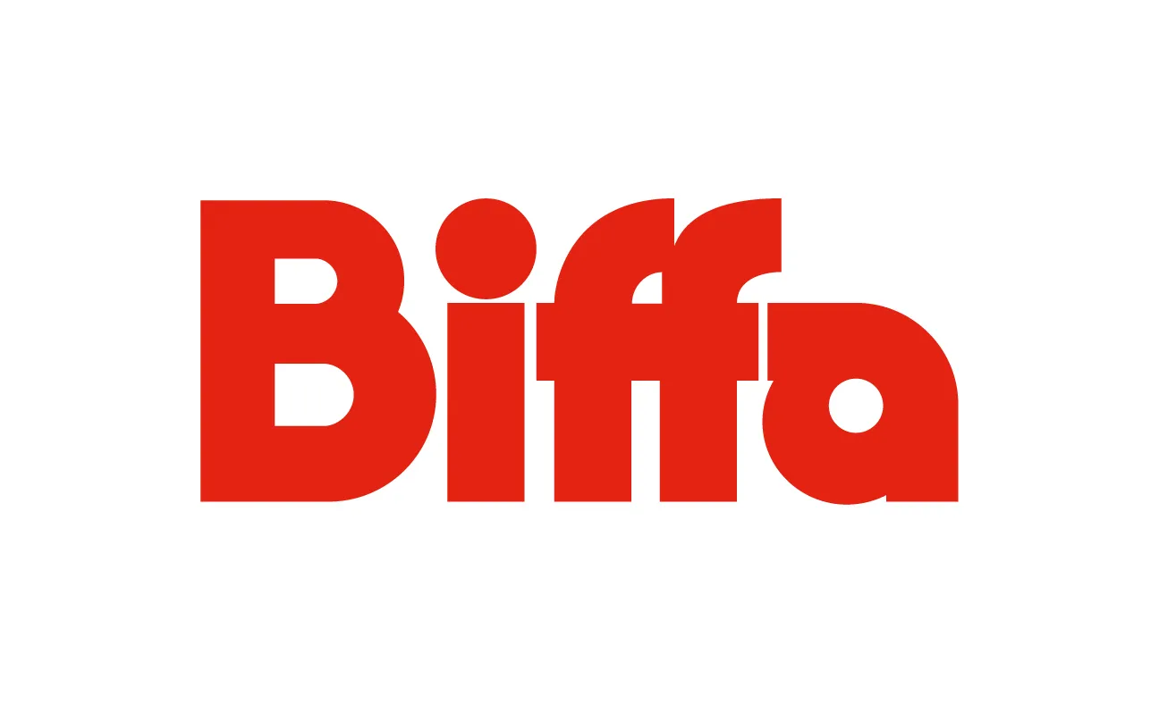 A red logo for Biffa on white background