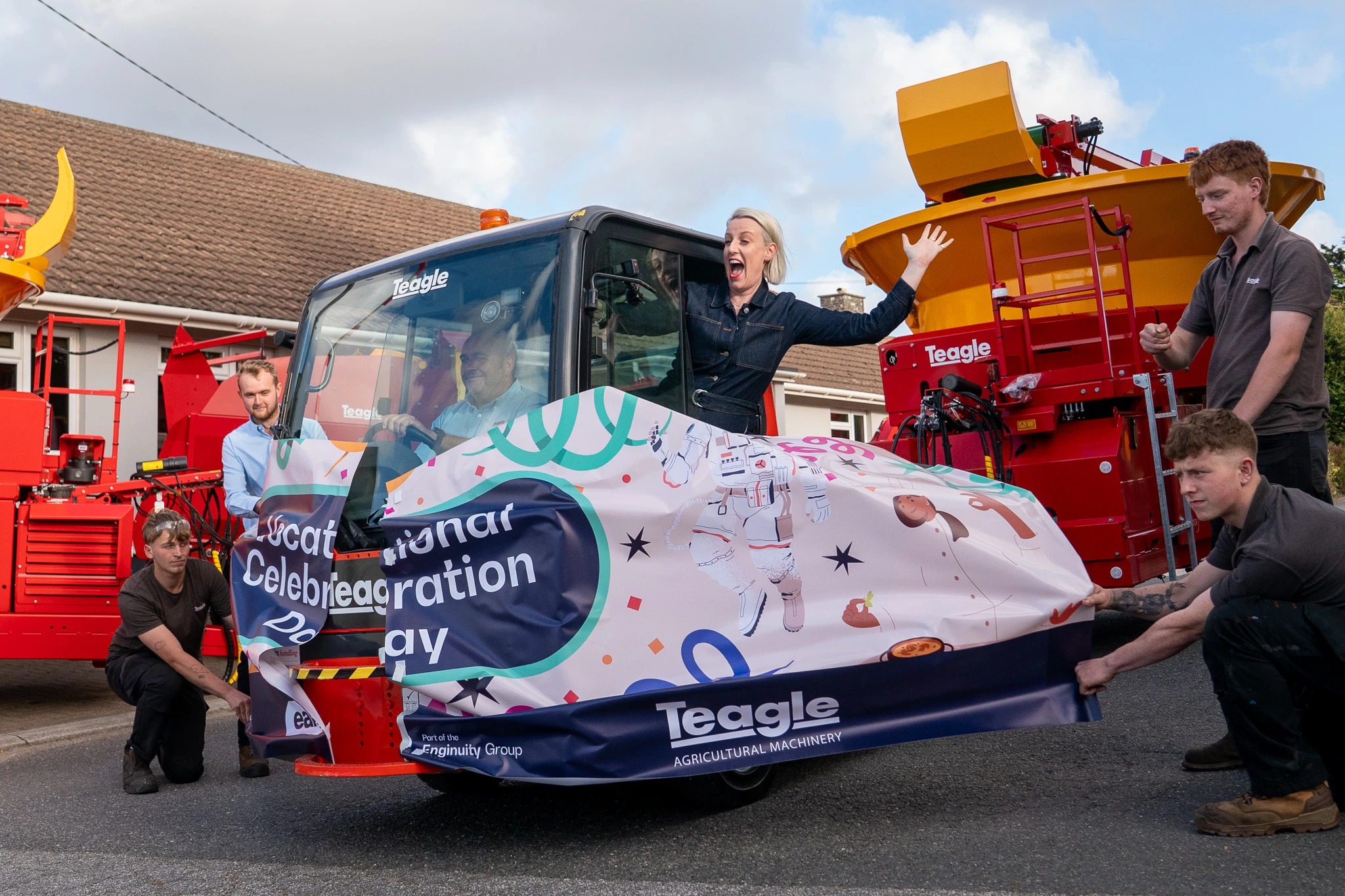 Steph McGovern in Teagle truck for VCD show open