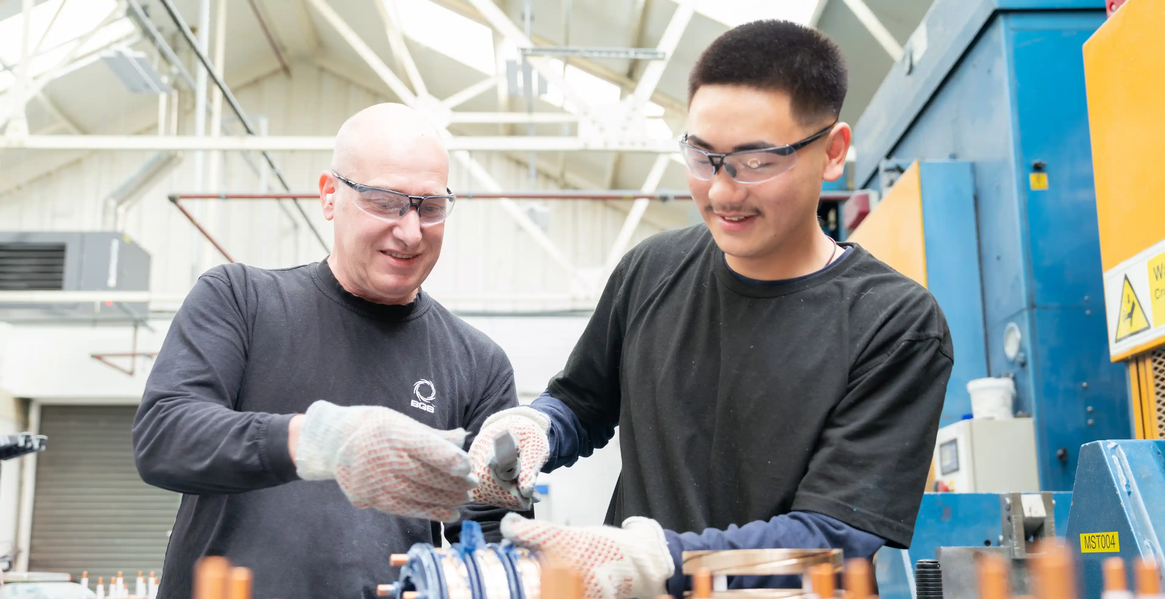 T Level student Young working at BGB