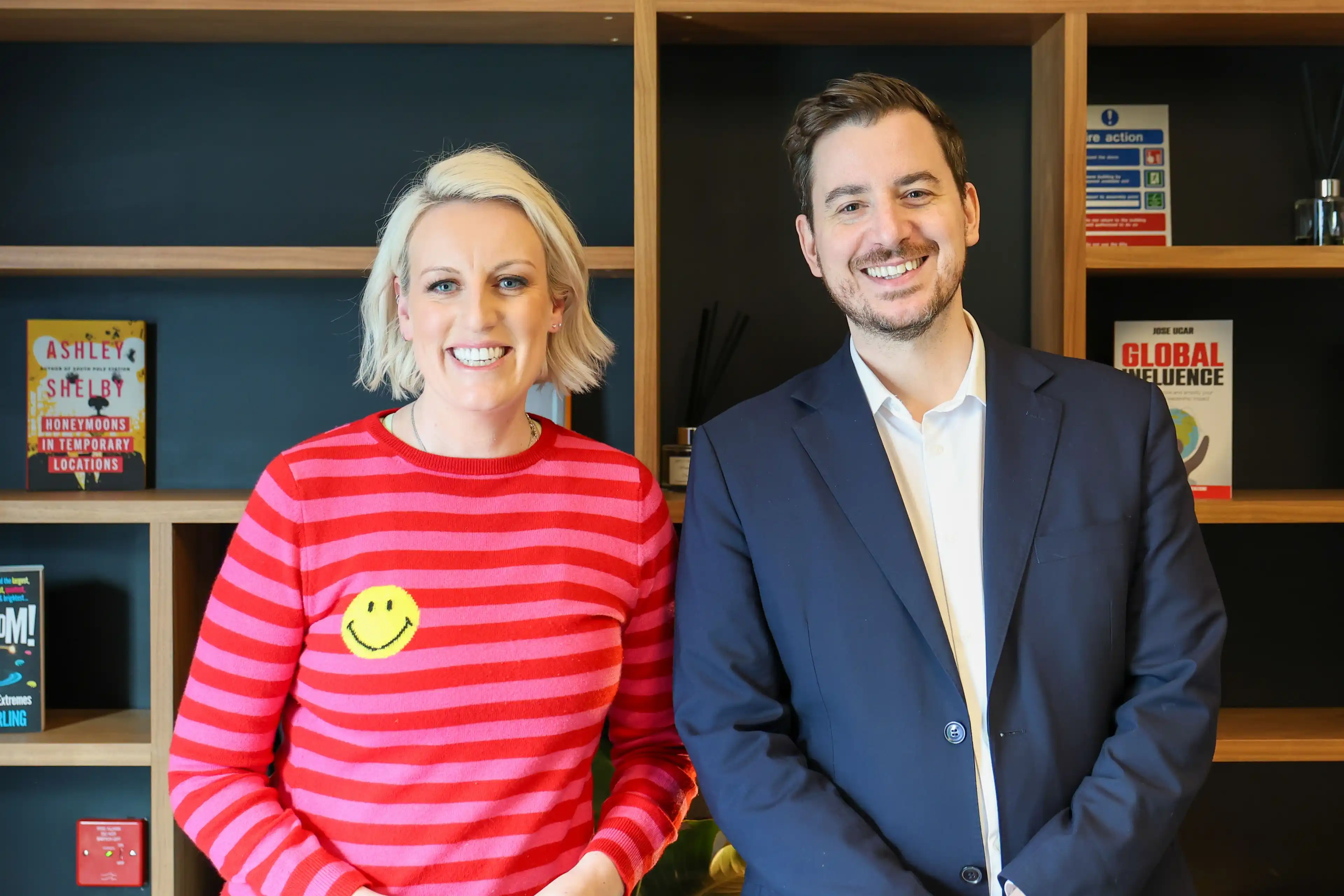 Steph McGovern with Labour MP Mike Reader