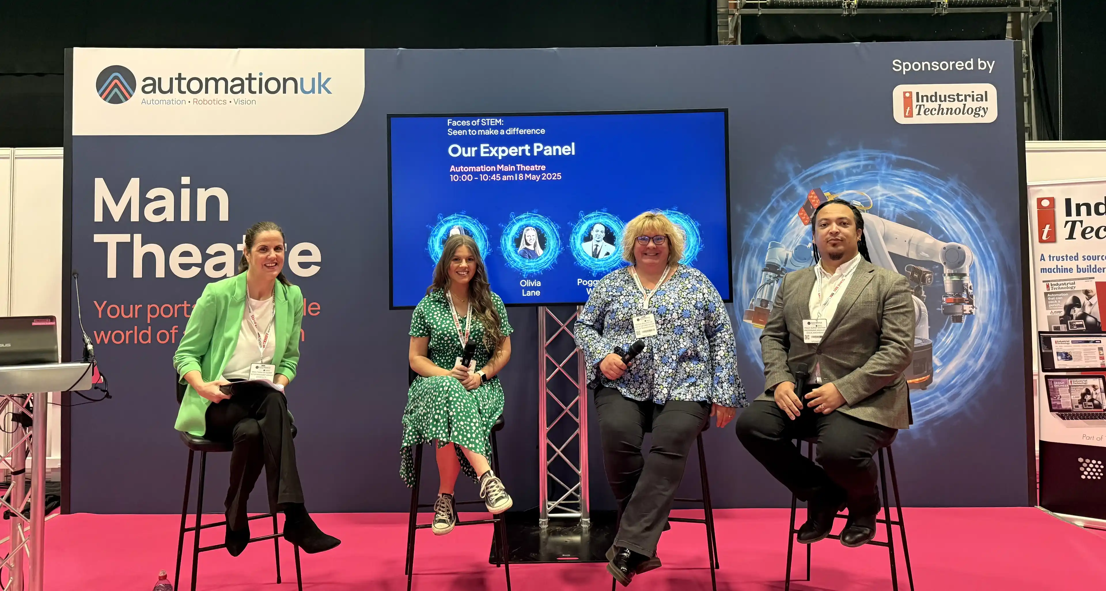 Faces of STEM at Automation UK panellists 