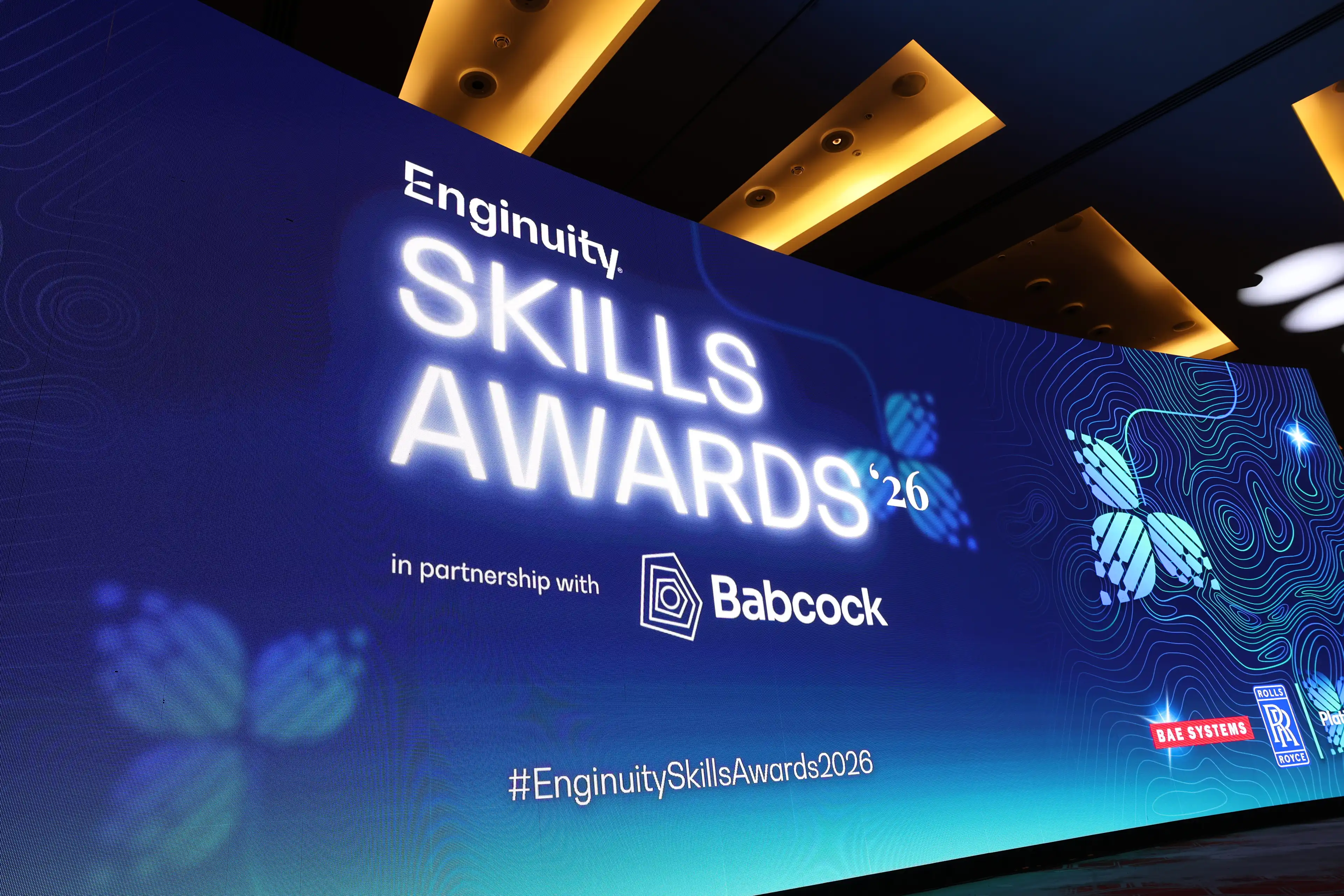 Skills Awards 2026 - Stage with logo