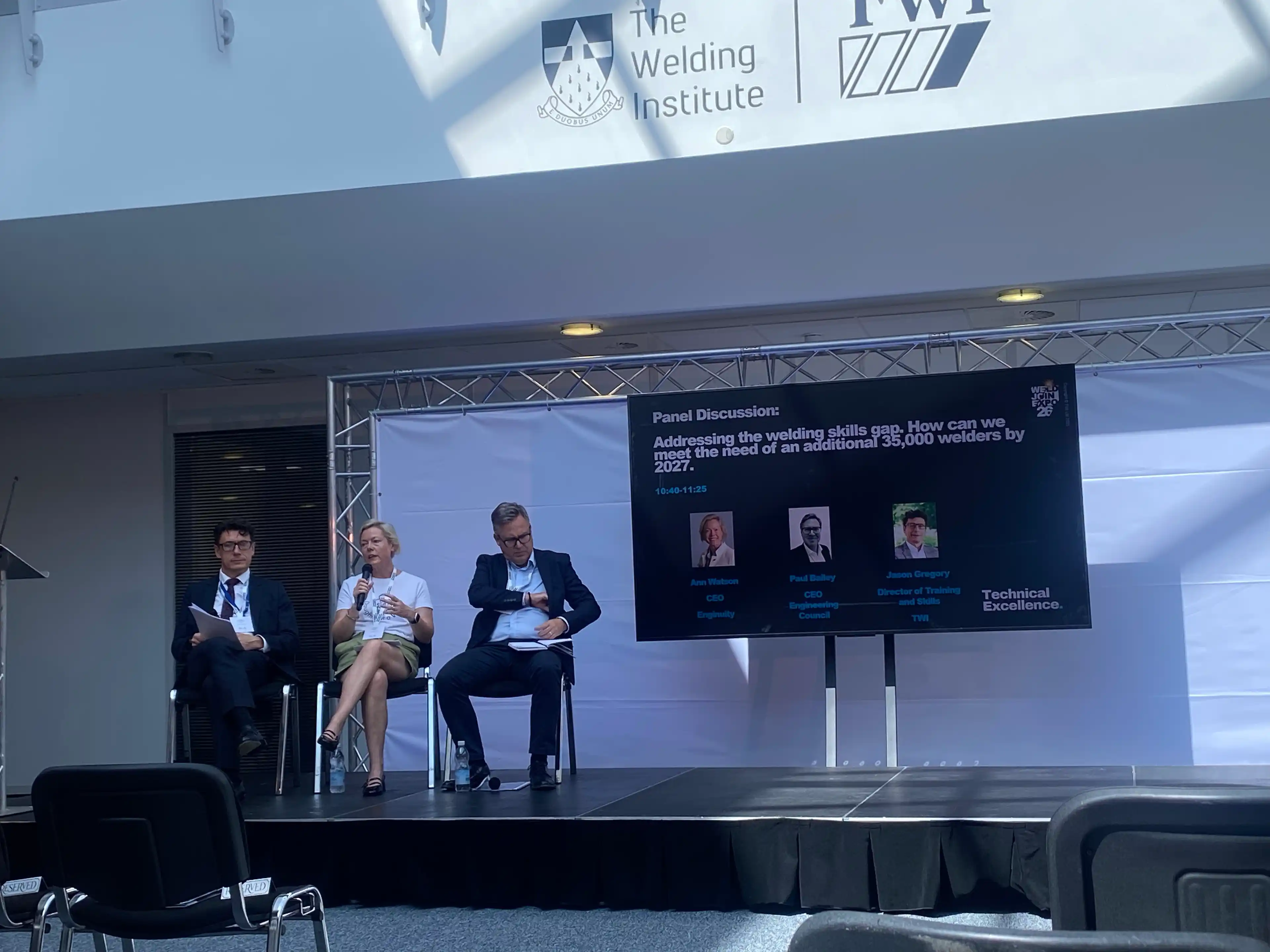 Ann Watson on WeldJoinExpo panel