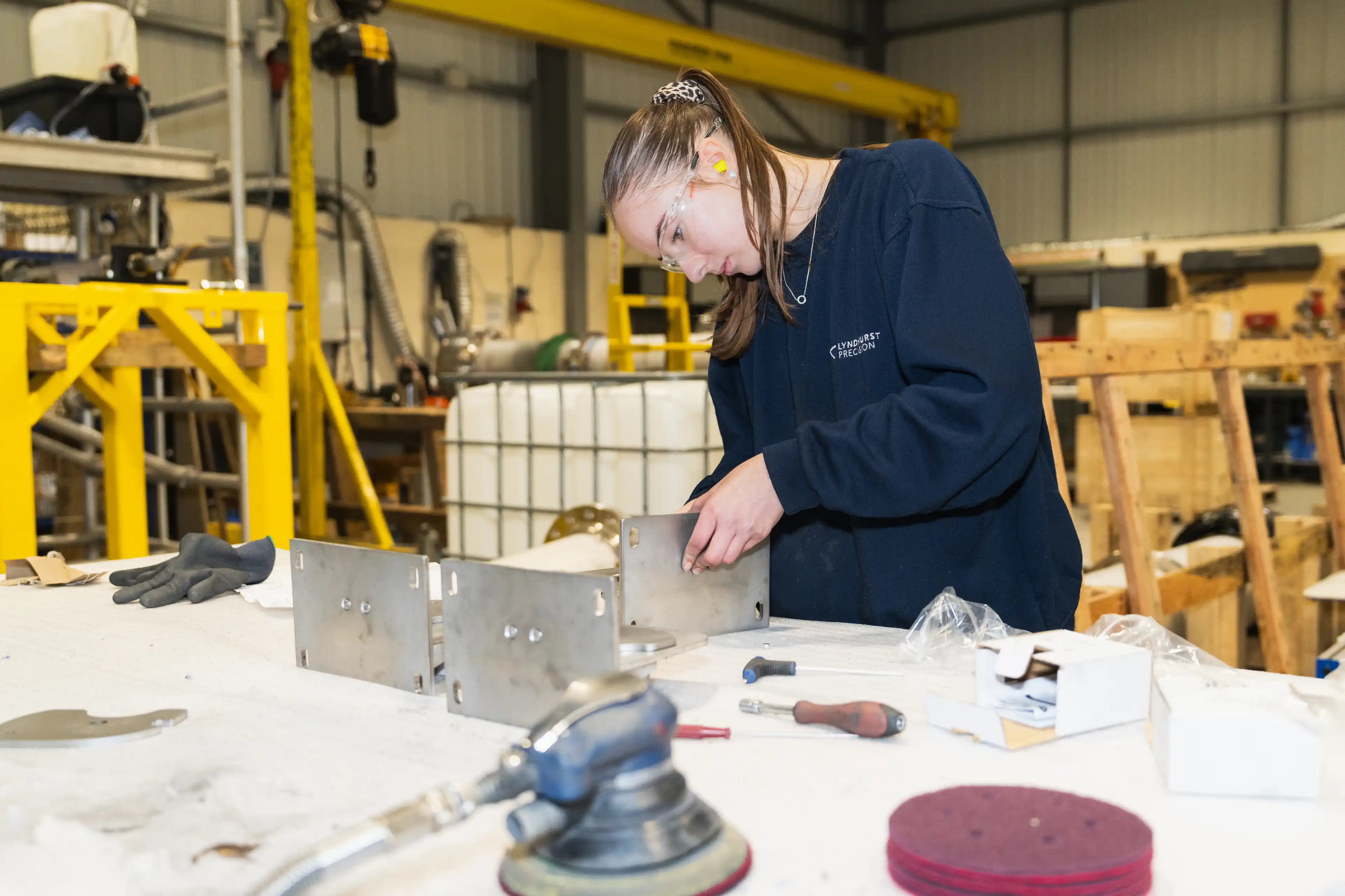 Jessica at Lyndhurst Precision in Chorley, Lancashire