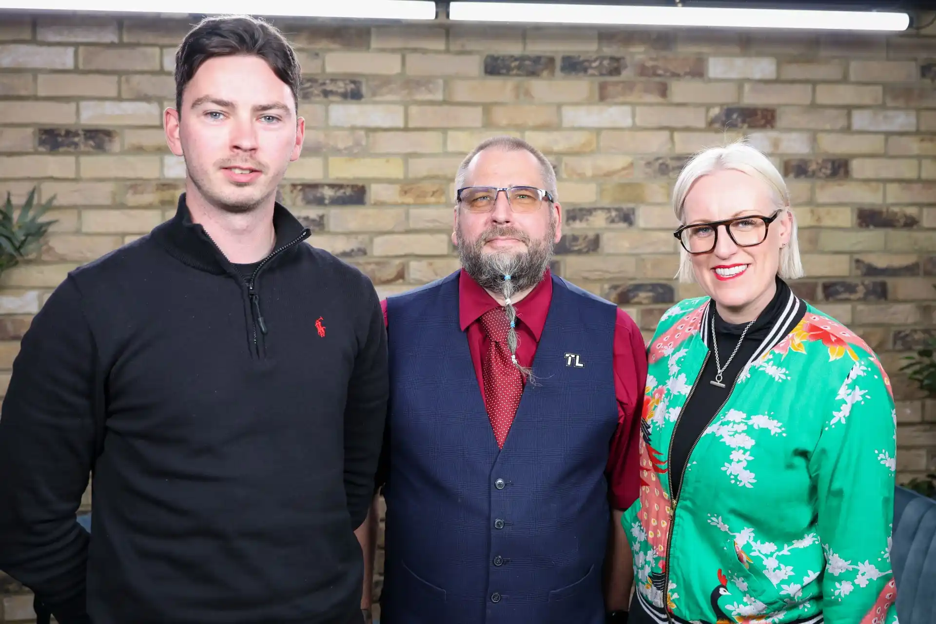 Steph McGovern with Andrew Beresford and Joe Wilson