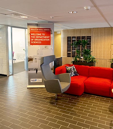 This image displays the space where the office management is located. 